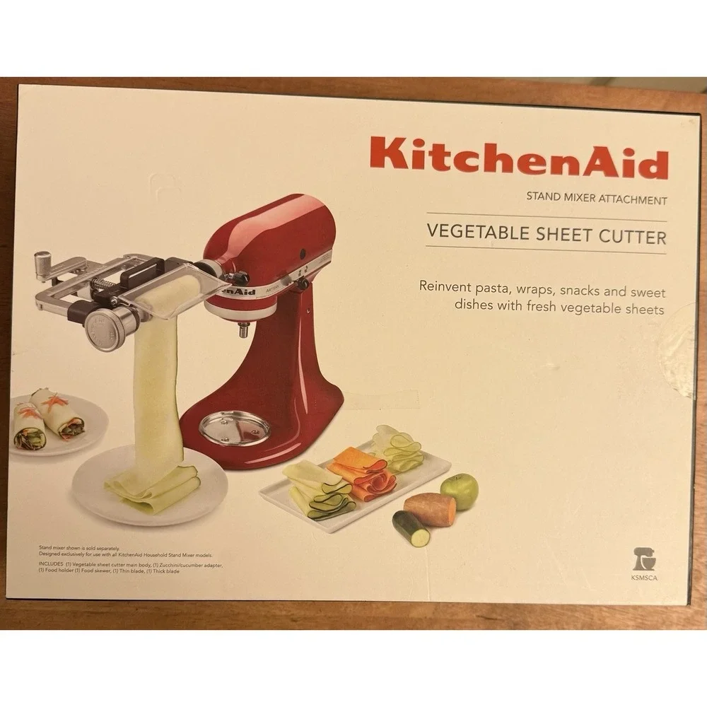 KitchenAid Vegetable Sheet Cutter  Stand Mixed Attachment‎ New